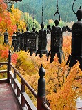 談山神社：拝殿の吊灯籠