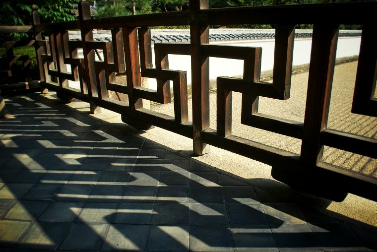 萬福寺：卍の欄干