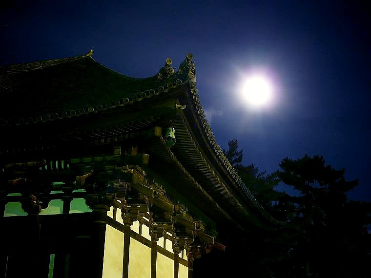 興福寺：満月と東金堂