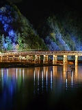 嵐山渡月橋ライトアップ